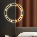 GobekUsa Black Gold Dimmable Wall Light USB Plug Bedroom Sconce