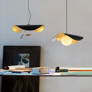GobekUsa Black Gold Glass Ball Pendant Light: Retro Nordic LED Bar Fixture