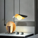 GobekUsa Black Gold Glass Ball Pendant Light: Retro Nordic LED Bar Fixture