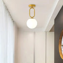 GobekUsa Black Gold Glass Ceiling Lamp: Modern Nordic LED Lighting Fixtures