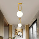 GobekUsa Black Gold Glass Ceiling Lamp: Modern Nordic LED Lighting Fixtures