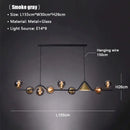 GobekUsa Black Gold Glass Chandelier LED Luxury Pendant Light