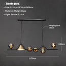 GobekUsa Black Gold Glass Chandelier LED Luxury Pendant Light