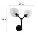 GobekUsa Black Gold Glass Wall Lamps for Modern Home Decoration Lighting