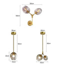 GobekUsa Black Gold Glass Wall Lamps for Modern Home Decoration Lighting