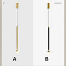 GobekUsa Black Gold Hanging Nordic Lamp with Long Cable for Bedroom Sconces