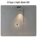 GobekUsa Black Gold Hanging Pendant Lamp: Modern Luxury Bedroom & Living Room Lighting