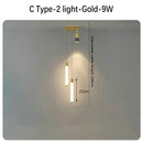 GobekUsa Black Gold Hanging Pendant Lamp: Modern Luxury Bedroom & Living Room Lighting