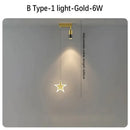GobekUsa Black Gold Hanging Pendant Lamp: Modern Luxury Bedroom & Living Room Lighting