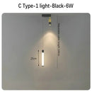 GobekUsa Black Gold Hanging Pendant Lamp: Modern Luxury Bedroom & Living Room Lighting