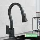GobekUsa Black Gold Kitchen Faucet with Flexible Pull Down Sprayer