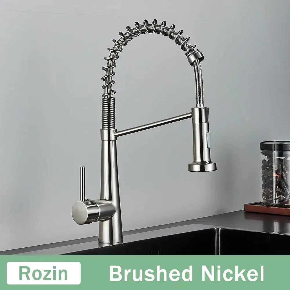 GobekUsa Black Gold Kitchen Faucet with Pull Down Sprayer, photo 8 of 10