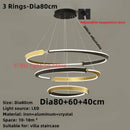GobekUsa Black Gold LED Ceiling Chandelier Crystal Decorative Pendant Lamp for Dining Room Bedroom