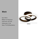 GobekUsa Black Gold LED Ceiling Lights with Remote Control - Indoor Chandelier Lighting