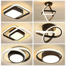 GobekUsa Black Gold LED Ceiling Lights with Remote Control - Indoor Chandelier Lighting