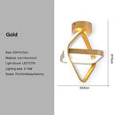 GobekUsa Black Gold LED Ceiling Lights with Remote Control - Indoor Chandelier Lighting