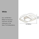 GobekUsa Black Gold LED Ceiling Lights with Remote Control - Indoor Chandelier Lighting