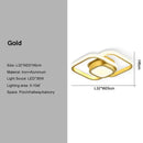 GobekUsa Black Gold LED Ceiling Lights with Remote Control - Indoor Chandelier Lighting