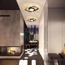 GobekUsa Black Gold LED Ceiling Lights with Remote Control - Indoor Chandelier Lighting