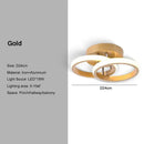 GobekUsa Black Gold LED Ceiling Lights with Remote Control - Indoor Chandelier Lighting