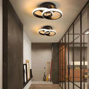 GobekUsa Black Gold LED Ceiling Lights with Remote Control - Indoor Chandelier Lighting