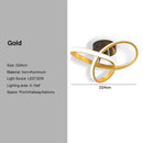 GobekUsa Black Gold LED Ceiling Lights with Remote Control - Indoor Chandelier Lighting