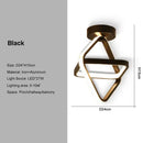 GobekUsa Black Gold LED Ceiling Lights with Remote Control - Indoor Chandelier Lighting