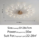 GobekUsa Black Gold LED Chandelier: Modern Ceiling Pendant Lights for Home Living Room, Bedroom, Kitchen
