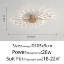 GobekUsa Black Gold LED Chandelier: Modern Ceiling Pendant Lights for Home Living Room, Bedroom, Kitchen
