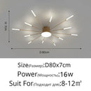 GobekUsa Black Gold LED Chandelier: Modern Ceiling Pendant Lights for Home Living Room, Bedroom, Kitchen