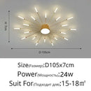 GobekUsa Black Gold LED Chandelier: Modern Ceiling Pendant Lights for Home Living Room, Bedroom, Kitchen