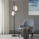 GobekUsa Black Gold LED Floor Lamp Double Lampshade Standing Light