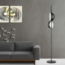 GobekUsa Black Gold LED Floor Lamp Double Lampshade Standing Light