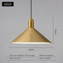 GobekUsa Black Gold LED Pendant Lights for Home Restaurant Loft Bar Industrial Decor