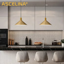GobekUsa Black Gold LED Pendant Lights for Home Restaurant Loft Bar Industrial Decor