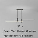 GobekUsa Black Gold LED Pendant Lights for Modern Minimalist Dining Room Chandelier