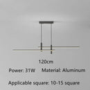 GobekUsa Black Gold LED Pendant Lights for Modern Minimalist Dining Room Chandelier