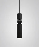 GobekUsa Black Gold LED Tube Pendant Lamp for Home Shop Glass Chandelier