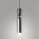 GobekUsa Black Gold LED Tube Pendant Lamp for Home Shop Glass Chandelier