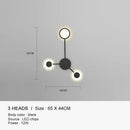 GobekUsa Black Gold LED Wall Lamp for Indoor Bedroom Living Room Stairs Bar