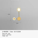 GobekUsa Black Gold LED Wall Lamp for Indoor Bedroom Living Room Stairs Bar