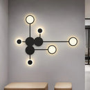 GobekUsa Black Gold LED Wall Lamp for Indoor Bedroom Living Room Stairs Bar