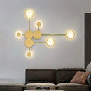 GobekUsa Black Gold LED Wall Lamp for Indoor Bedroom Living Room Stairs Bar