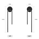 GobekUsa Black Gold LED Wall Lamp Modern Minimalism Indoor Home Decor Fixture
