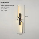 GobekUsa Black Gold LED Wall Lights: Modern Wall Sconce for TV Background, Bedroom, Stairs