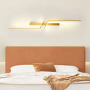 GobekUsa Black Gold LED Wall Lights: Modern Wall Sconce for TV Background, Bedroom, Stairs