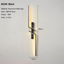 GobekUsa Black Gold LED Wall Lights: Modern Wall Sconce for TV Background, Bedroom, Stairs