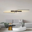 GobekUsa Black Gold LED Wall Lights: Modern Wall Sconce for TV Background, Bedroom, Stairs