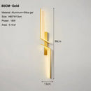 GobekUsa Black Gold LED Wall Lights: Modern Wall Sconce for TV Background, Bedroom, Stairs
