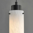 GobekUsa Black Gold Marble Cylinder Pendant Light for Modern Home Decor